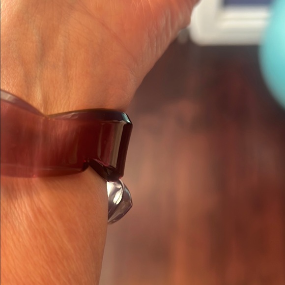 Vintage Purple and Blue Gemstone clamper - Picture 6 of 7